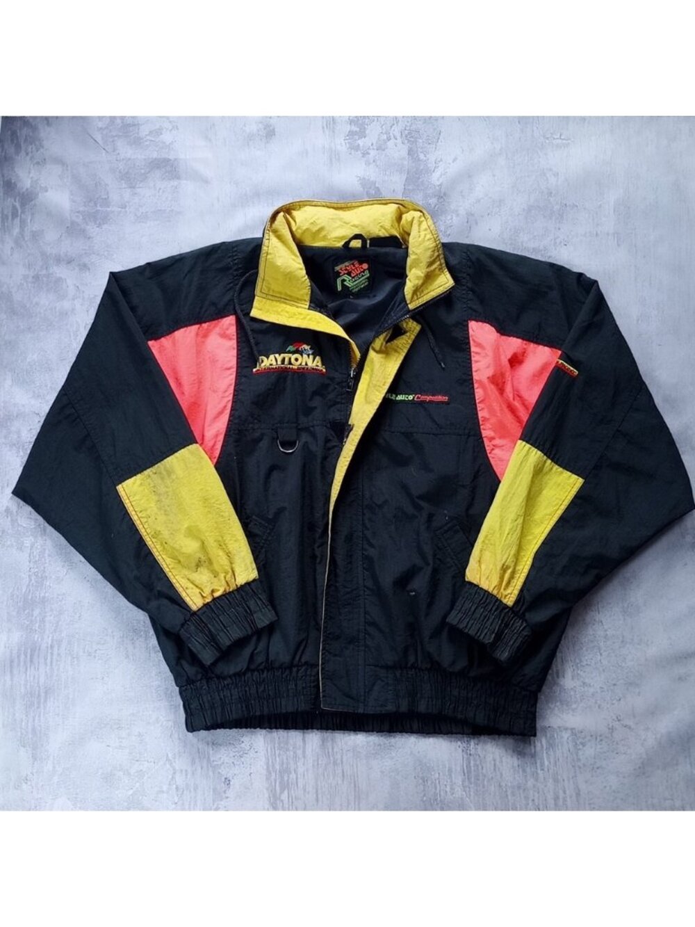 Vintage 90s Daytona International Speedway Style Auto Racing Windbreaker Jacket